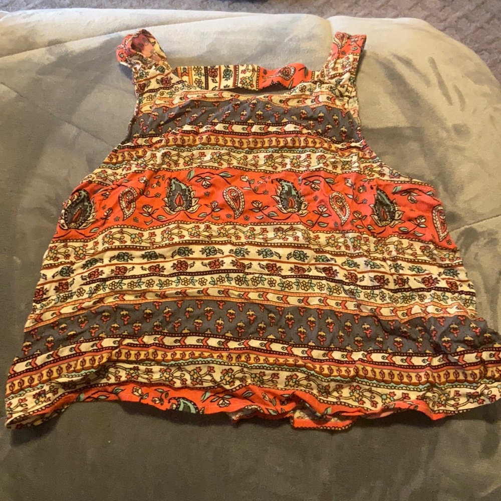 Tribe print crop top